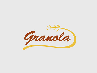 50 Daily Logo Challenge Day 22 - Granola Company 22 breakfast challenge daily dailylogochallenge granola logo