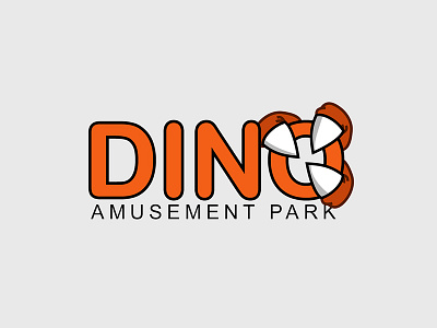 50 Daily Logo Challenge Day 35 - Dinosaur Amusement
