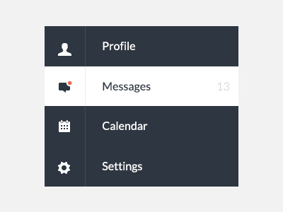 Profile Menu