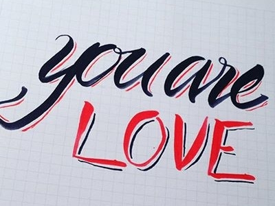 love brush calligrapy design handcraft handletter handmade letter love type typography