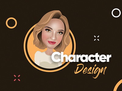 Character Design beauty charachter design character charicature dribble portre woman