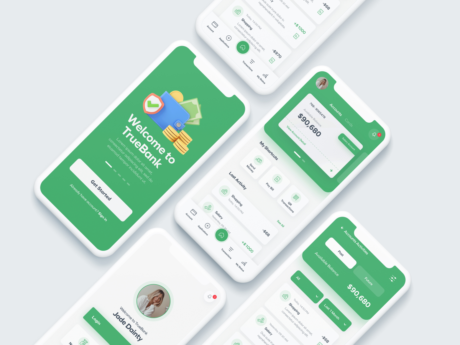 Banking App Concept by Pınar Ülker on Dribbble