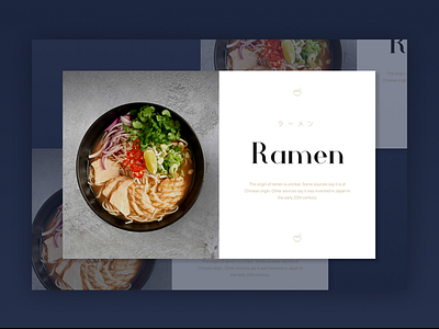 Guide to Ramen guide layout photo ramen responsive web