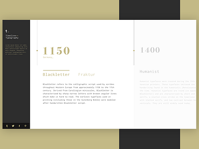 Timeline Typography clean colors responsive timeline typography vertical web