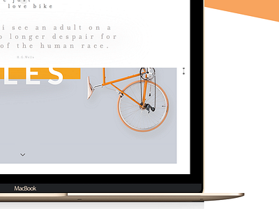 Evolution of the Bicycle bicycle clean colors design history onepage sport ui ux web website