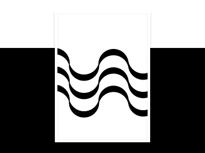 Wave cards design forms graphic minimal posters