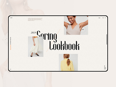 FNS - Lookbook page clean creative ecommerce fashion layout scroll shopping typography ui ux