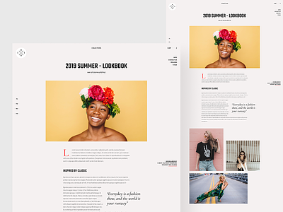 Fashion store- Blog page article blog classic clean concept grid grid layout magazine minimal news pinterest post quote splitscreen typography