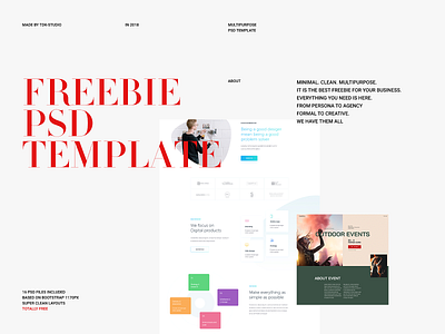 [Freebie] - Multipurpose PSD template