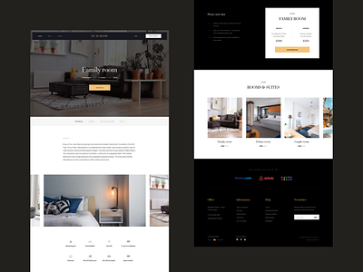 Hotel room black booking dailyui dalyuiinspiration dark form grid reservation slide split typography uidesign