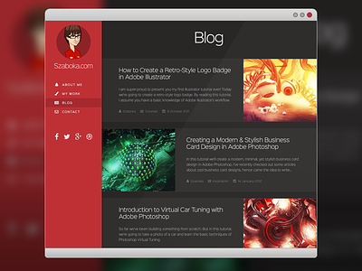 New Website Blog Page article blog dark portfolio red web design website
