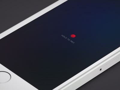Recording interface ipod ui gif animation iphone app record rec audio interface