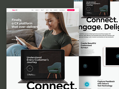 IBEX CX Homepage Redesign concept customer experience customer service design homepage landing onepage ui website