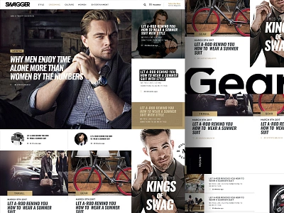 Swagger Magazine/Blog Layout Design app blog classy flat grid landing magazine masonry portfolio ui website wordpress