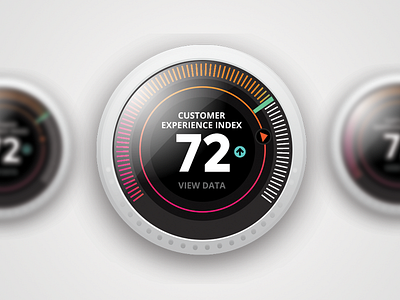 Experimental Dashboard Dials dashboard dial homepage interface nest stats ui ux