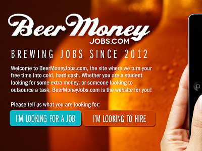 Beermoney beer fiverr fourrer logo microjobs ux web design