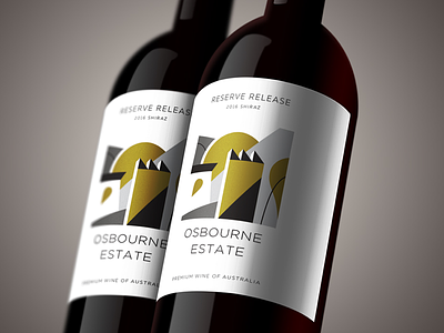 Abstract Label design abstract brand branding geometry illustration label labeldesign shapes wine
