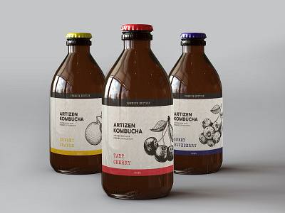 Kombucha Drink Label Design