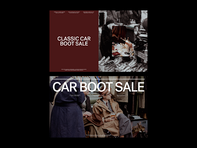 Classic Car Boot Sale brutalism clean design clothing design ecommerce editorial fashion homepage layout minimal style stylish typography ux web website
