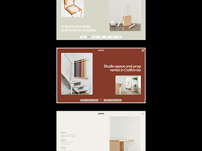 Palette clean design clothing design ecommerce fashion folio layout minimal photo photographer portfolio rent rental ui web website