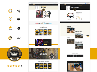 Twowheelsempire - (Re)brand website design '21