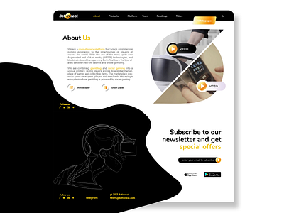 Black wave / Web page / Suggestion asian augmented reality block chain branding digital 2d graphic design identity identity design line illustration pages technology ui vector virtual reality waves web design web page web page design web template ying yang