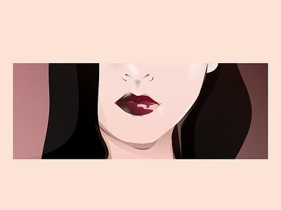 Lips composition digital 2d girl character girl illustration graphic art graphic design illustrating illustration illustration art lips lipstick portrait illustration vector