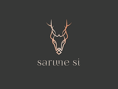 My logo :) hehe animal logo branding capricorn composition deer graphic arts graphic design horns logo logotipe moose ui vector