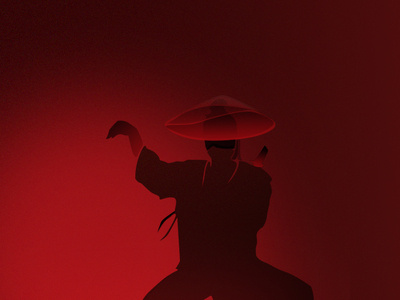Ninja shadow / Experiment illustration