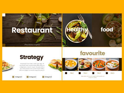 Restaurant / Food keynote design big typography composition design font food graphic design keynote presentation keynote template restaurant branding simple design ui