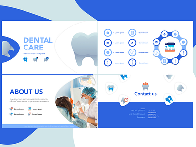 Dental Care - keynote composition design graphic design keynote presentation keynote template simple design template design ui