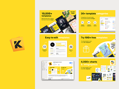 Kit for Pages - Second Round branding application design application icon application ui appstore branding composition graphic design simple design ui yellow pages
