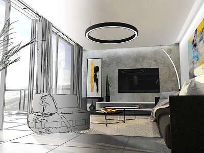 Apartment by the sea 3d apartment interior design visualisation