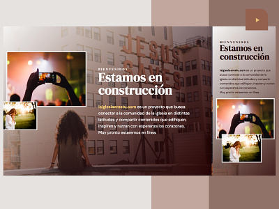 La iglesia eres tú | Under construction page adobexd church coming soon global project inspiration peachers underconstruction videos webdesign