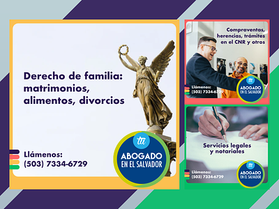 Ads campaña legal advisor tuabogadoenelsalvador.com ads anuncios design el salvador law legal services legales tuabogado