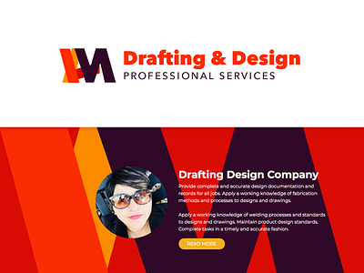Drafting Design basic shapes branding drafting logo losangeles red