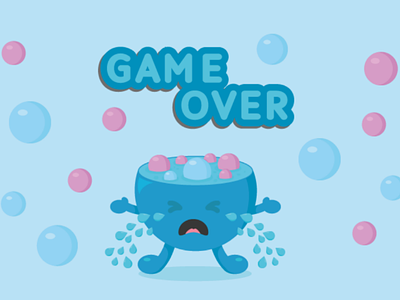 Sad Virus coronavirus game gamejam gameover illustration tipografia vector virus