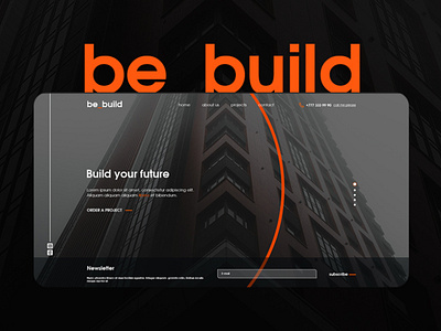 be_build build design home house interface landing page site ui ux web