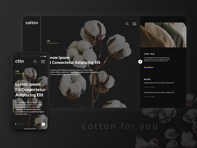 cotton adobe adobe xd design homepage interface mobile ui ux web