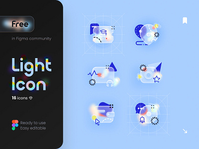 Freebie: Light Glossy Icon💜