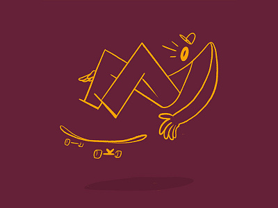 Shove It design doodle illustration lineart skate skateboarding