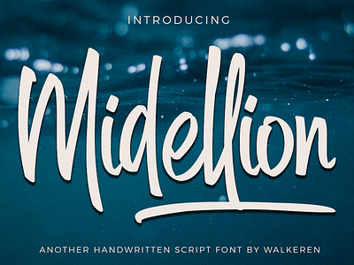 Midellion - Handwritten Script brush script font hand lettering handwritten lettering logotype script