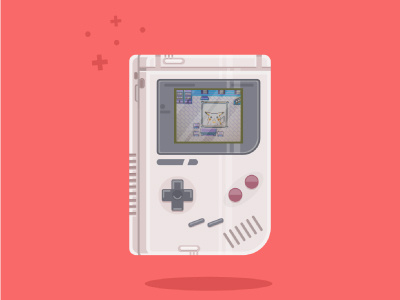 Gameboy game gameboy pikachu pokemon retro vector