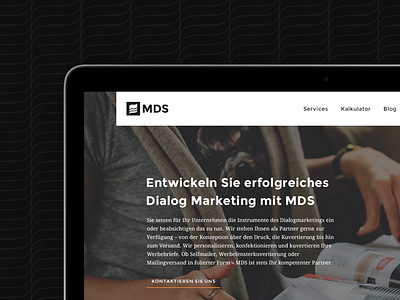 MDS — Corporate Identity & Website austria behance berlin case study dialog direct mailing germany mail mds pattern project service