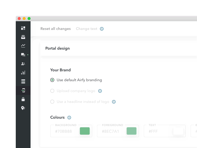 application navigation