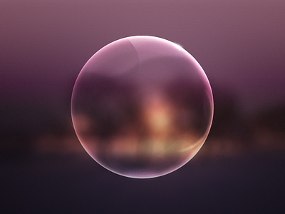 Bubble bubble glass gloss glow icon illustration soap ui