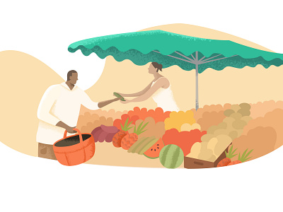 Farmers market ecommerce ecommerceapp farmersmarket food illustration market marketplace