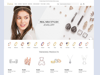 Jewellery Design app app design design ecommerce home screen strap trime ui ux