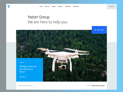 Yaster Group of Companies app branding company digital agency group of companies home screen strap