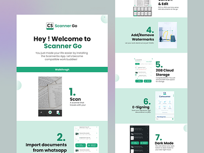 Scanner Welcome Email Template branding design email email temp email template home screen mail scanner scanner go strap tempalate ui ux vector welcome mail